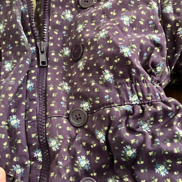 Baby Gap Floral flowers Footies One Piece with Hood - Picture 6 of 7